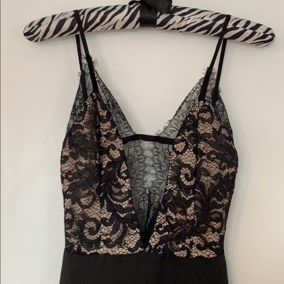 Missguided Lace top wide pant Jumpsuit - Picture 2 of 5